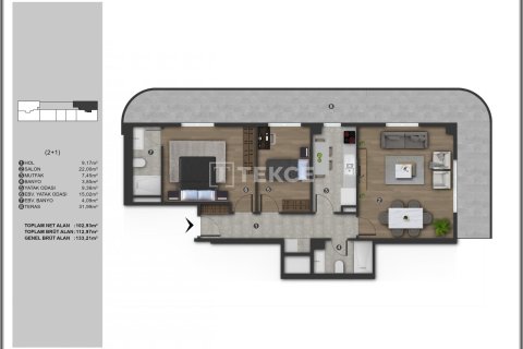 2+1 Appartement à Istanbul, Turkey No. 13706 15