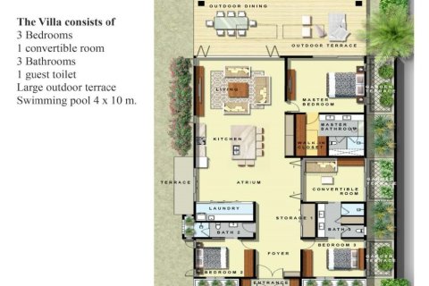 3 chambres Villa à Hua Hin, Thailand No. 996 13