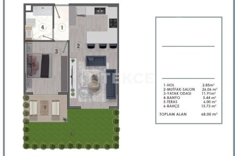 3+1 Appartement à Aksu, Turkey No. 13002 18