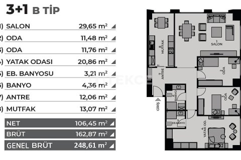 Квартира 2+1 в Стамбул, Турция №11229 18