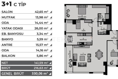 2+1 Appartement à Istanbul, Turkey No. 11229 17