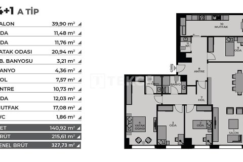 2+1 Appartement à Istanbul, Turkey No. 11229 16