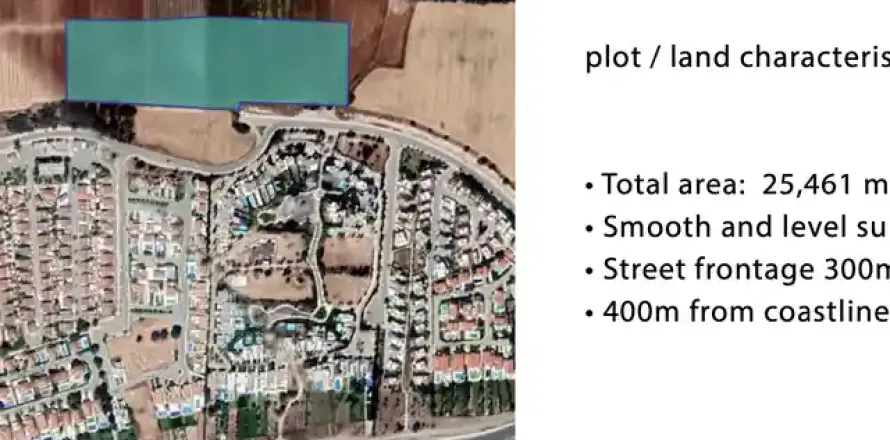 25461m² Land in Pervolia, Cyprus No. 36048