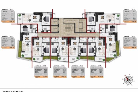 2+1 Penthouse à Alanya, Turkey No. 11654 15