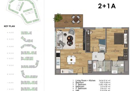 2+1 Apartment in Aksu, Turkey No. 23656 4