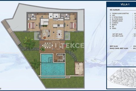 6+1 Villa en Bodrum, Turkey No. 17686 22