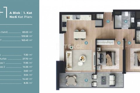 1+1 Appartement à Cesme, Turkey No. 17653 9