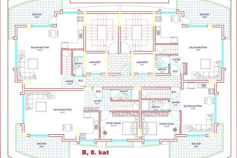 Пентхаус 3+1 в Аланья, Турция №21684 11