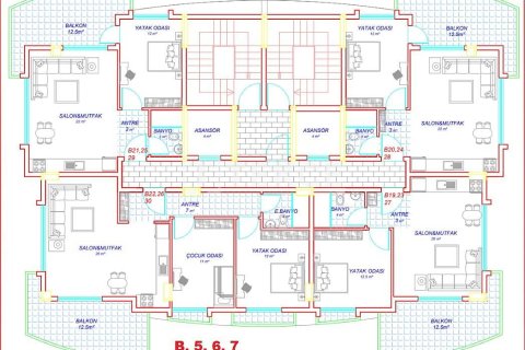 Пентхаус 3+1 в Аланья, Турция №21684 10