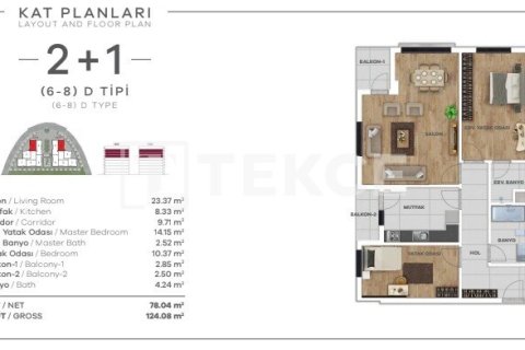 1+1 Apartment en Istanbul, Turkey No. 12496 10