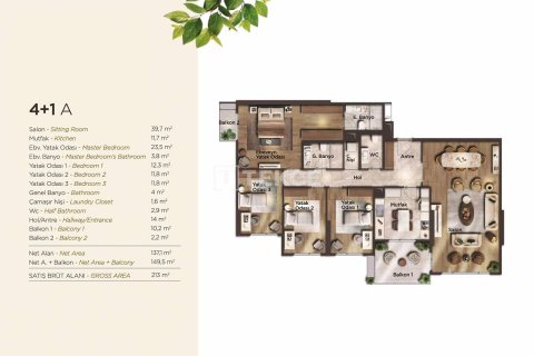 3+1 Apartment en Beylikduezue, Turkey No. 11278 26