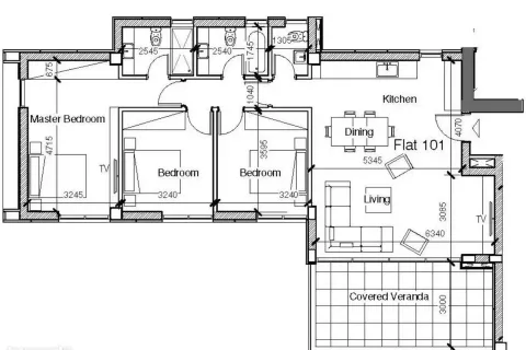 3 chambres Appartement à Germasogeia, Cyprus No. 32924 2