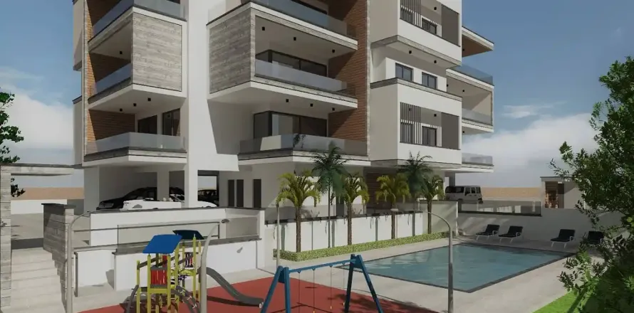 3 dormitorios Apartment en Germasogeia, Cyprus No. 46404