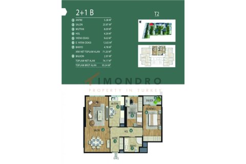 2+1 Appartement à Kartal, Turkey No. 17930 24