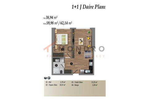 3+1 Apartment en Kadikoy, Turkey No. 17983 22