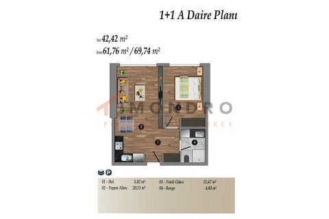 3+1 Appartement à Kadikoy, Turkey No. 17983 17