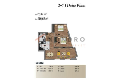 3+1 Apartment en Kadikoy, Turkey No. 17983 28