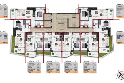 3 rooms Appartement à Demirtas, Turkey No. 13340 15