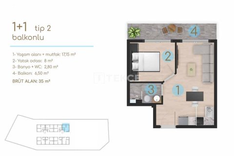 1+1 Apartment en Cesme, Turkey No. 17561 26