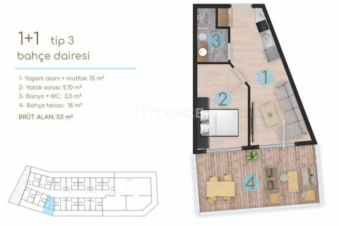 1+1 Apartment en Cesme, Turkey No. 17561 10