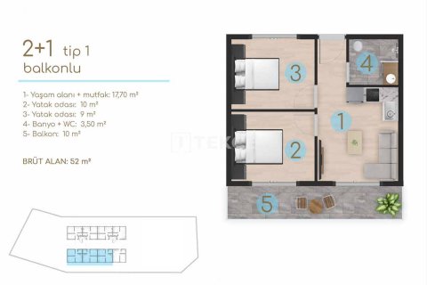 2+1 Appartement à Cesme, Turkey No. 17560 24