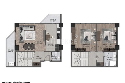 Квартира 2+1 в Бурса, Турция №91002 19