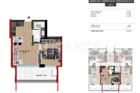 2+1 Apartment in Alanya, Turkey No. 21851 2