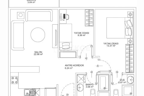 1+1 Appartement à Istanbul, Turkey No. 21870 20