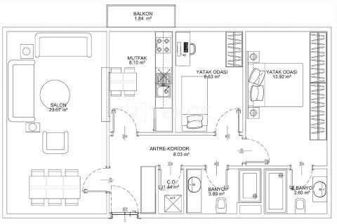 Квартира 1+1 в Стамбул, Турция №21870 21