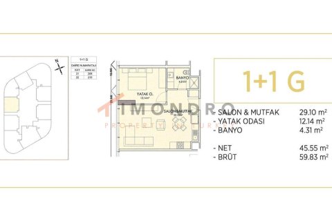 1+1 Apartment in Kadikoy, Turkey No. 17942 17