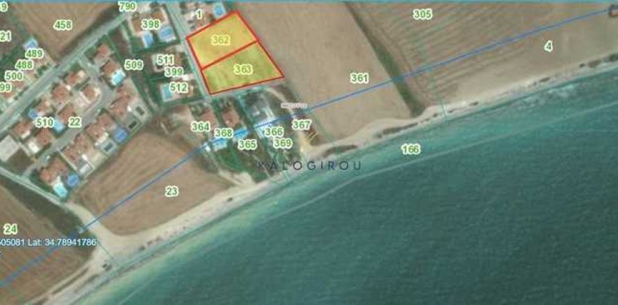 2820m² Land en Mazotos, Cyprus No. 35556