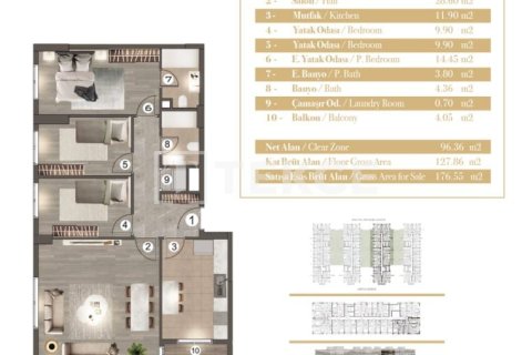 3+1 Apartment in Istanbul, Turkey No. 17401 3