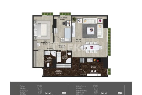 3+1 Apartment en Istanbul, Turkey No. 23663 29