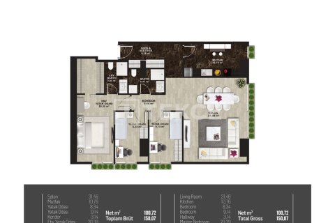 3+1 Apartment en Istanbul, Turkey No. 23663 26