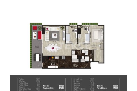 1+1 Appartement à Istanbul, Turkey No. 23661 25