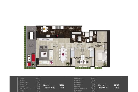 1+1 Apartment en Istanbul, Turkey No. 23661 24