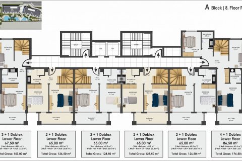 2+1 Penthouse à Alanya, Turkey No. 23673 26