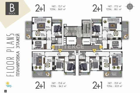 1+1 Appartement à Alanya, Turkey No. 44225 2