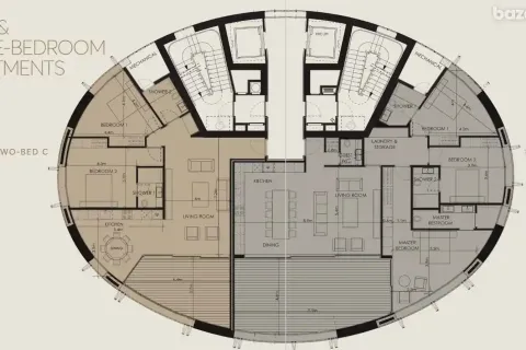 3 dormitorios Apartment en Nicosia, Cyprus No. 34741 2