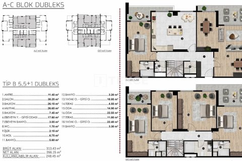 Квартира 4+1 в Бурса, Турция №11632 20