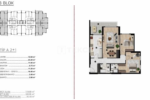 4+1 Appartement à Bursa, Turkey No. 11632 21