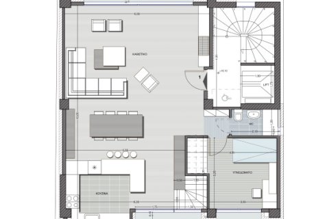 Дуплекс с 3 спальнями в Каламарья, Греция №55301 4