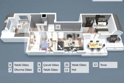 5 rooms Appartement à Muratpasa, Turkey No. 22269 15