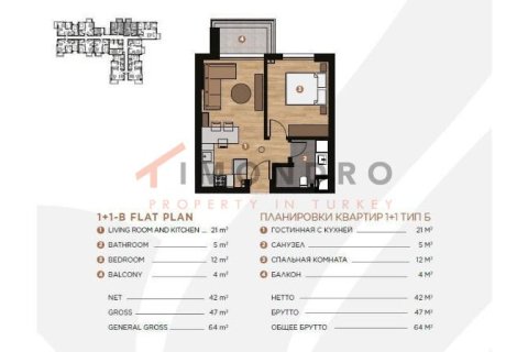 2+1 Apartment en Aksu, Turkey No. 17109 9