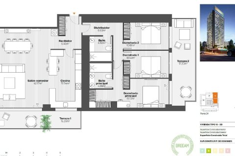 3 dormitorios Penthouse en Madrid, Spain No. 26827 2