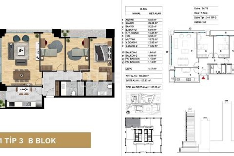 3+1 Appartement à Istanbul, Turkey No. 11272 29