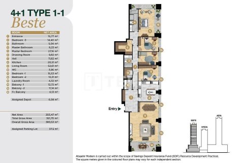 3+1 Apartment en Istanbul, Turkey No. 11272 25