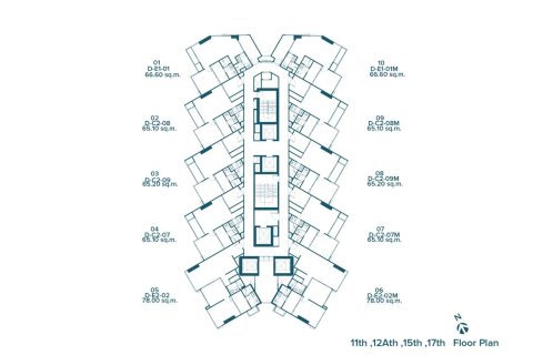 3 dormitorios Condominio  en Bangkok, Thailand No. 1020 25