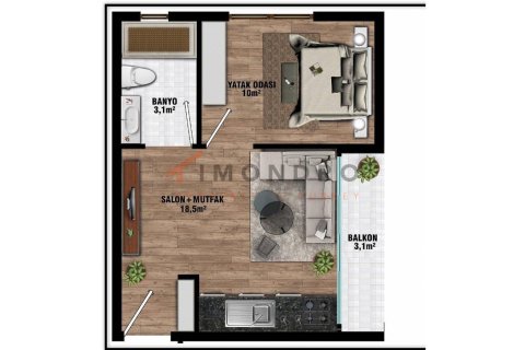 2+1 Apartment in Aksu, Turkey No. 17164 8