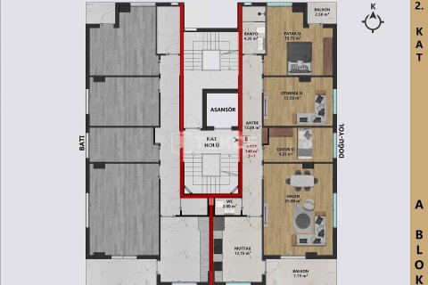 Пентхаус 3+1 в Анталья, Турция №27937 12